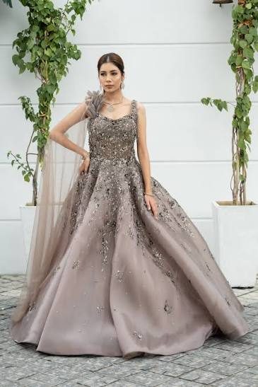 Earthy Grey Gown